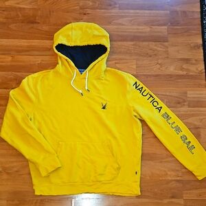 Yellow Nautica Blue Sail Hoodie